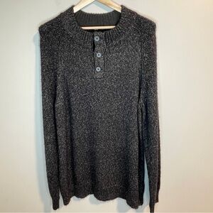 Rails Men's Dark Buckley Smoke Gray Crewneck Sweater